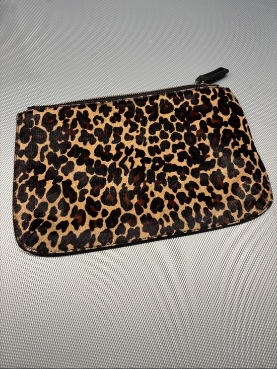 Talbots Handbags - Talbots Leopard Print Clutch in Brown and Black